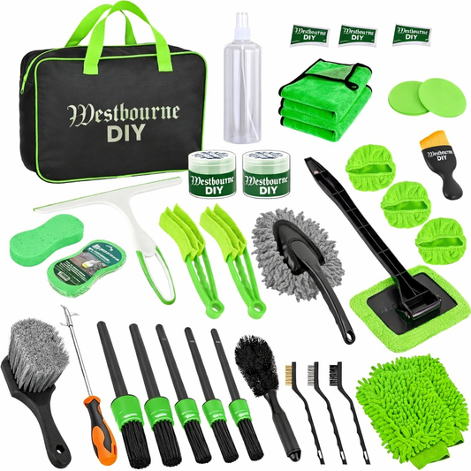 Complete Car Cleaning Kit Set – Multi-Tool Detailing Bundle